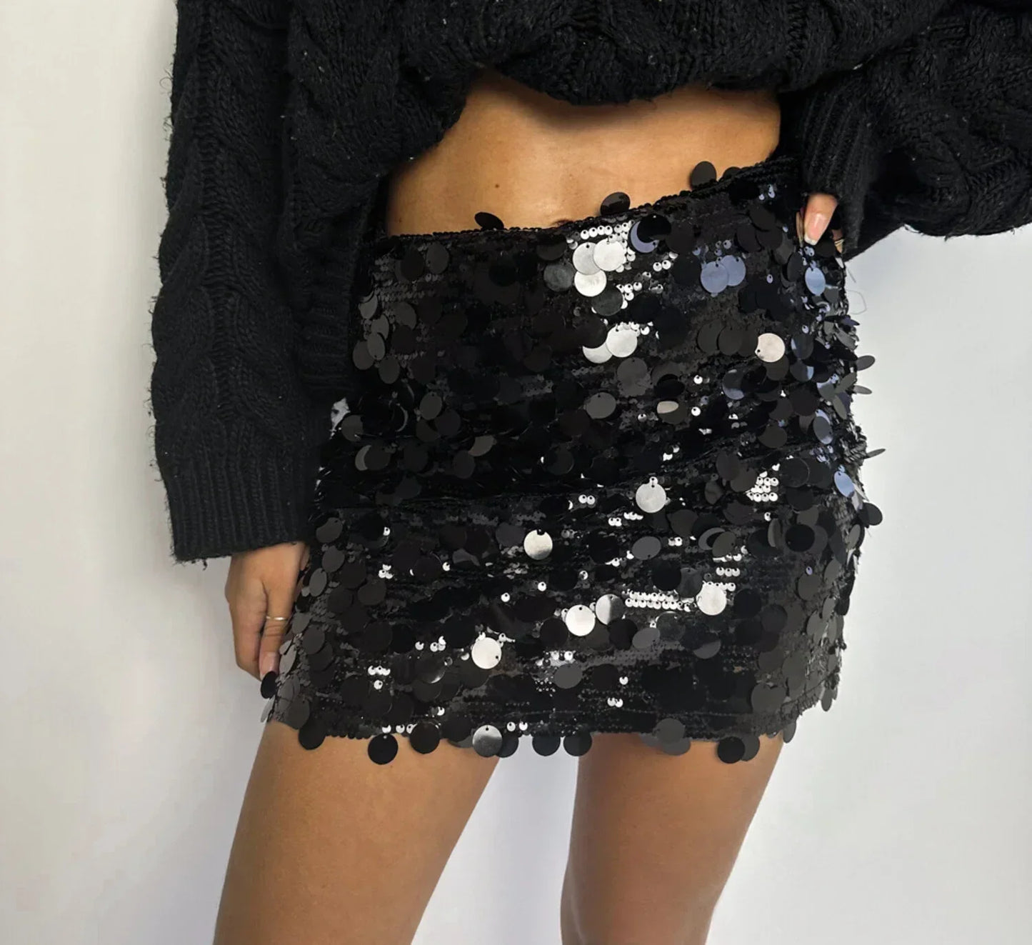 Fleur | Sequin Mini Skirt