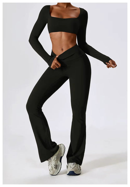 FlexFlow Women's Sports Clothing Set – Stylish and Functional