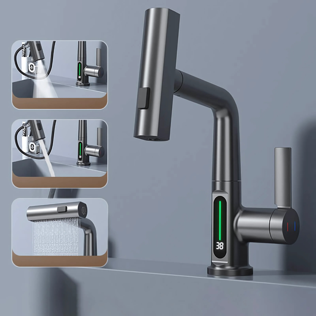Flexible LED Faucet for Kitchen and Bathroom
