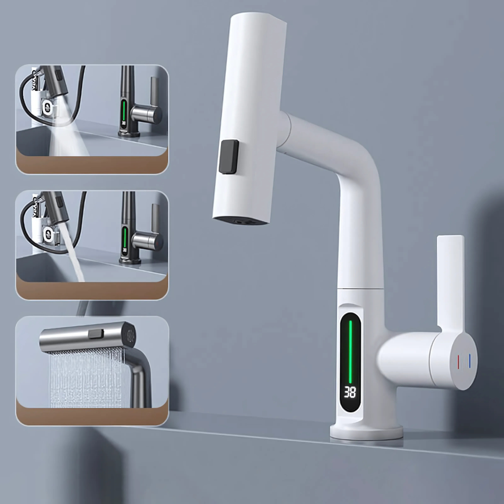 Flexible LED Faucet for Kitchen and Bathroom