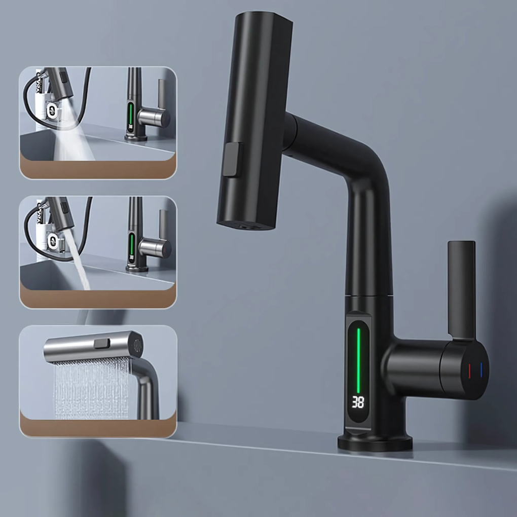 Flexible LED Faucet for Kitchen and Bathroom