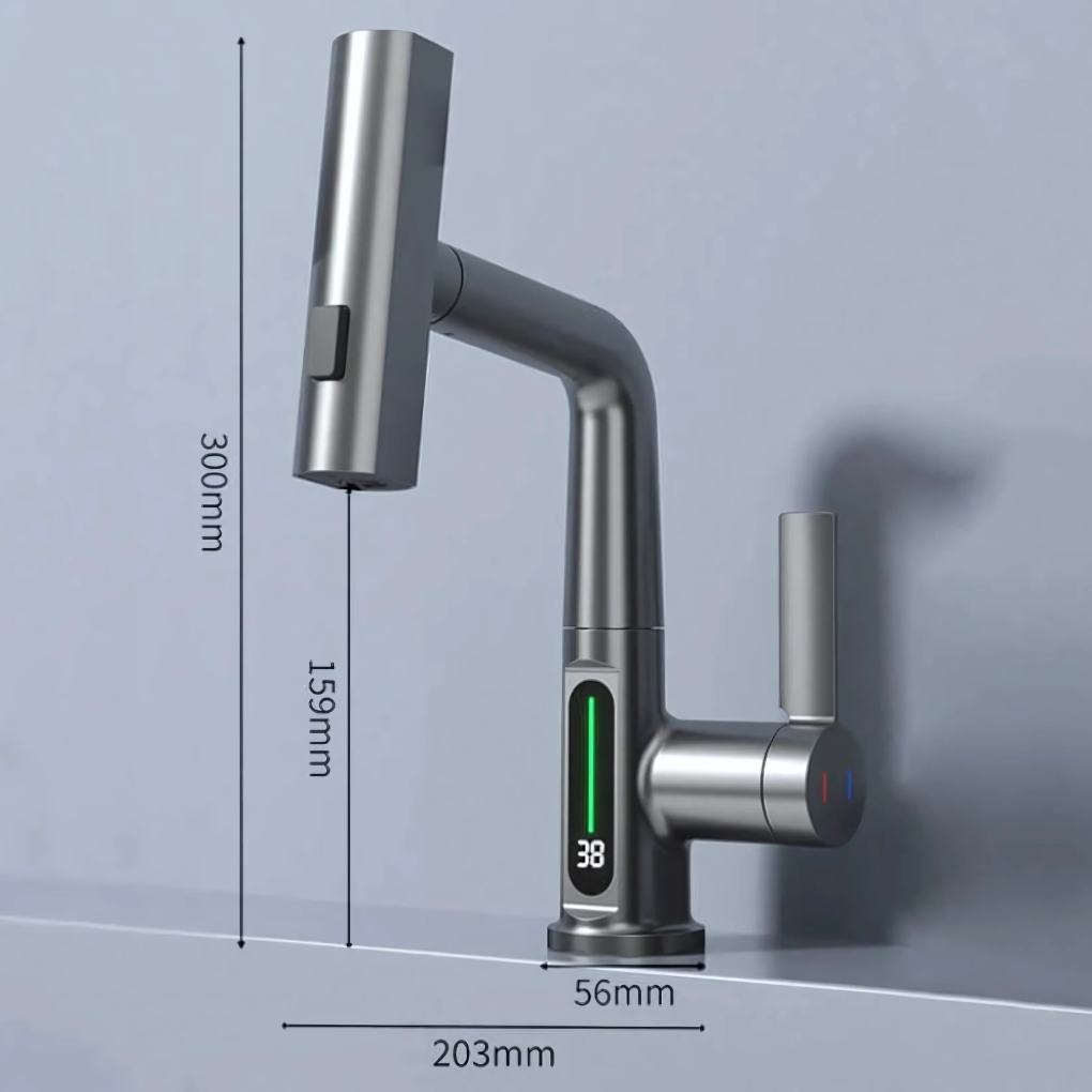 Flexible LED Faucet for Kitchen and Bathroom