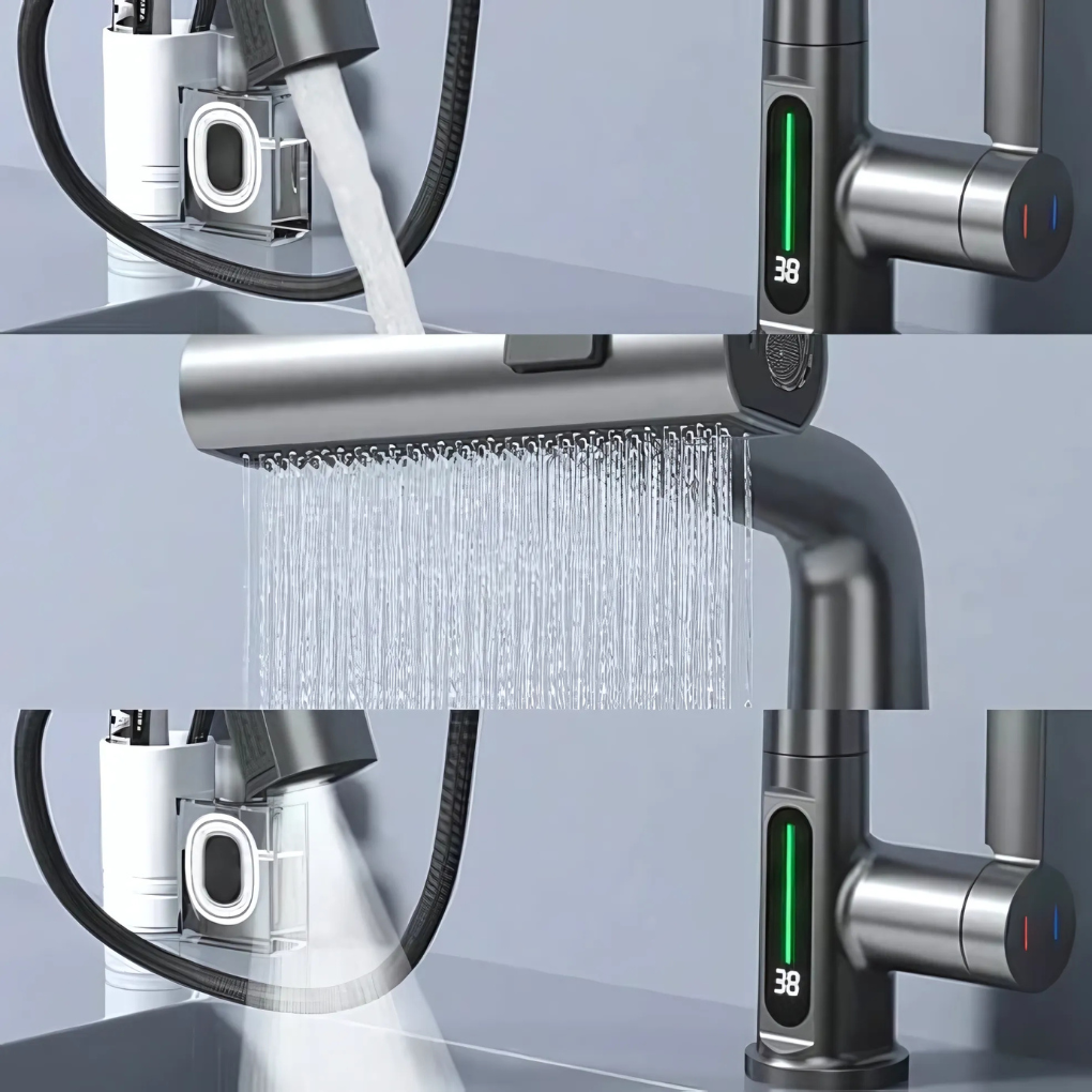 Flexible LED Faucet for Kitchen and Bathroom
