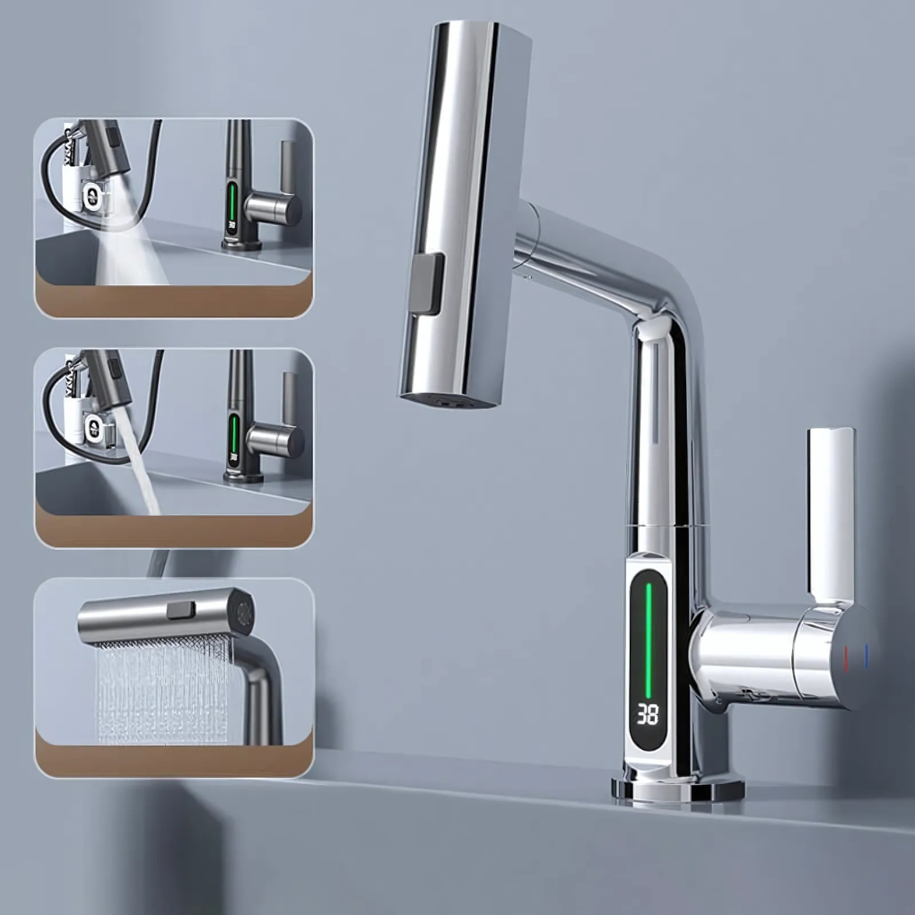 Flexible LED Faucet for Kitchen and Bathroom