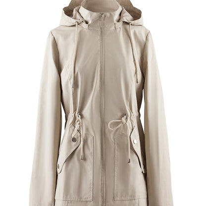 Floor | Waterproof Tailored Spring and Autumn Jacket with Hood