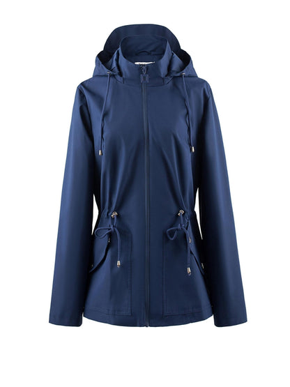 Floor | Waterproof Tailored Spring and Autumn Jacket with Hood