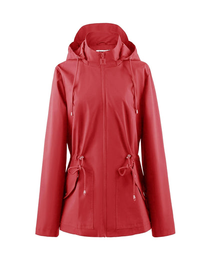 Floor | Waterproof Tailored Spring and Autumn Jacket with Hood