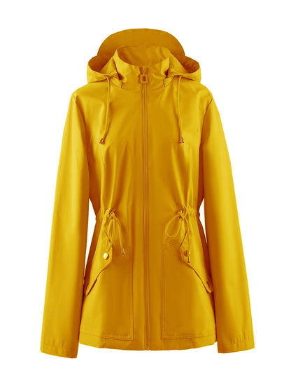 Floor | Waterproof Tailored Spring and Autumn Jacket with Hood