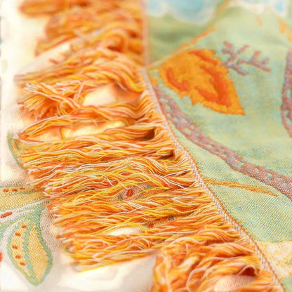 Floral Boho Throw Blanket | Summer