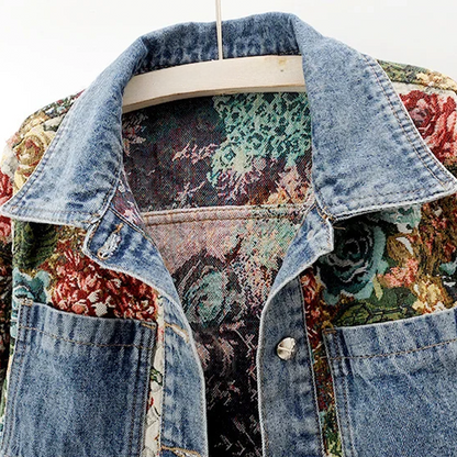 Floral Denim Jacket for Women - July