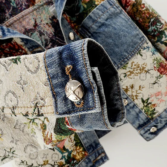 Floral Denim Jacket for Women - July