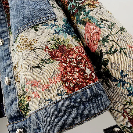 Floral Denim Jacket for Women - July