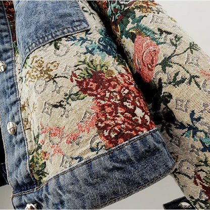 Floral Denim Jacket for Women - July
