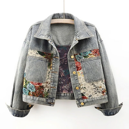 Floral Denim Jacket for Women - July