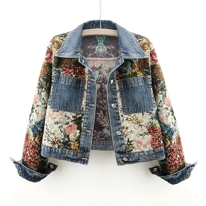 Floral Denim Jacket for Women - July