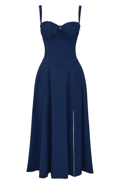 Floral Dress with Waist Shaping - Floral