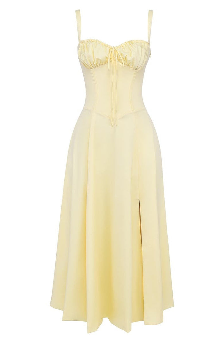 Floral Dress with Waist Shaping - Floral