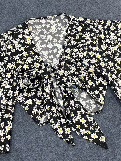 Floral Print Crop Top