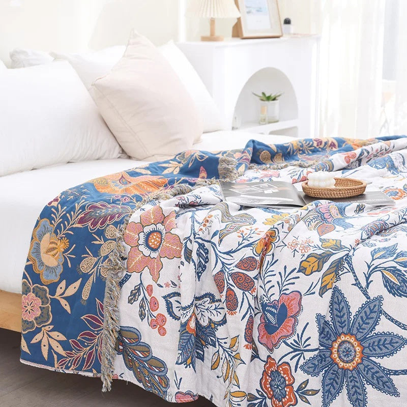 Flowers – Rustic Artistic Floral Blanket