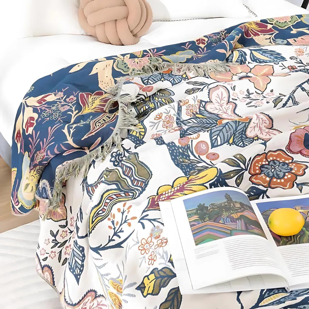 Flowers – Rustic Artistic Floral Blanket