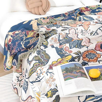 Flowers – Rustic Artistic Floral Blanket