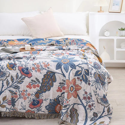 Flowers – Rustic Artistic Floral Blanket