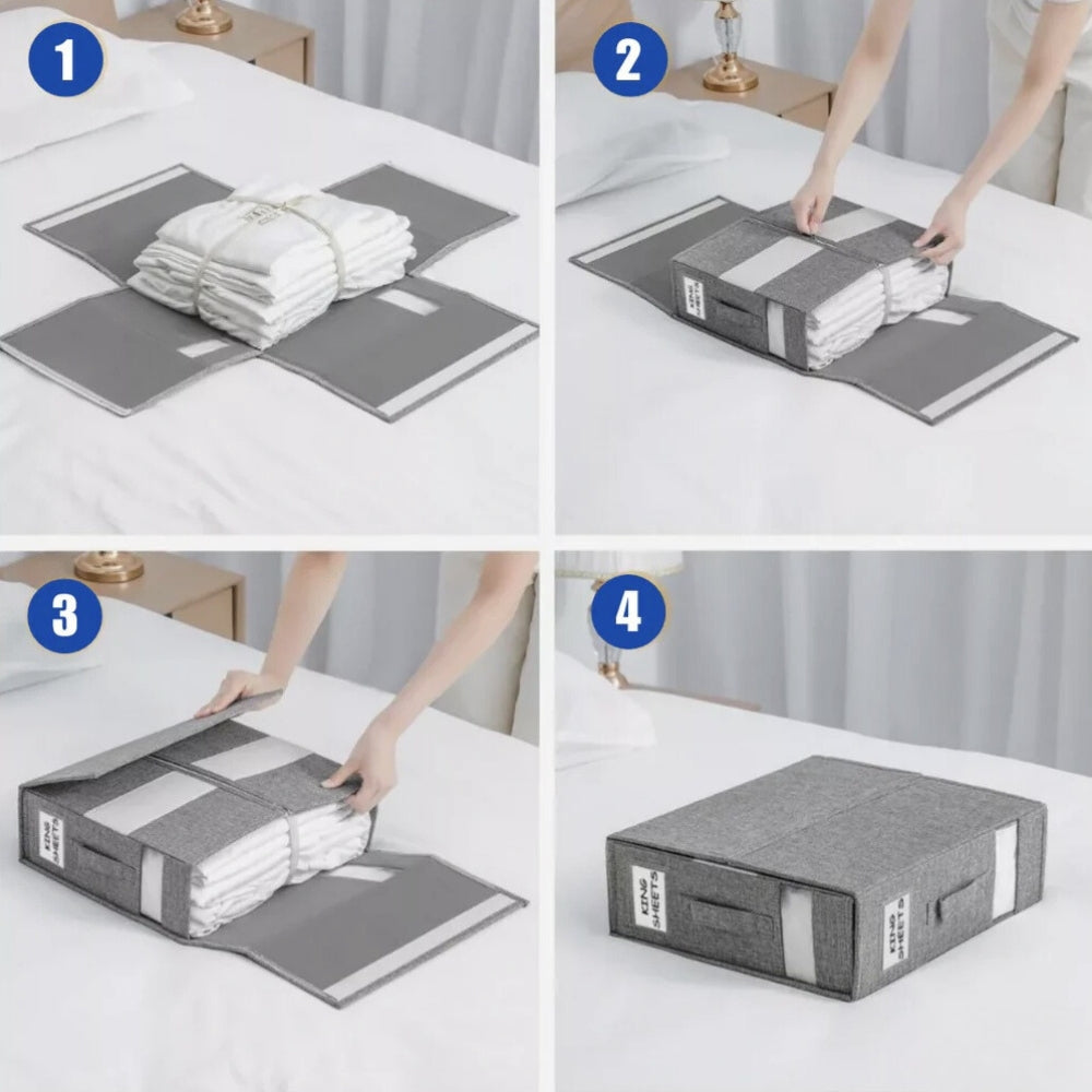 Foldable Bedding Organiser with Crease-Resistant Function