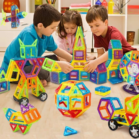 Set de construcción magnético de juguete - Desarrollo educativo - Juego creativo