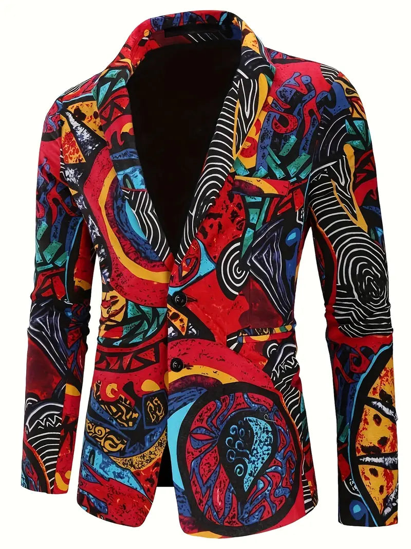 Fraz - Men's Blazer with Lapels and Matching Trousers