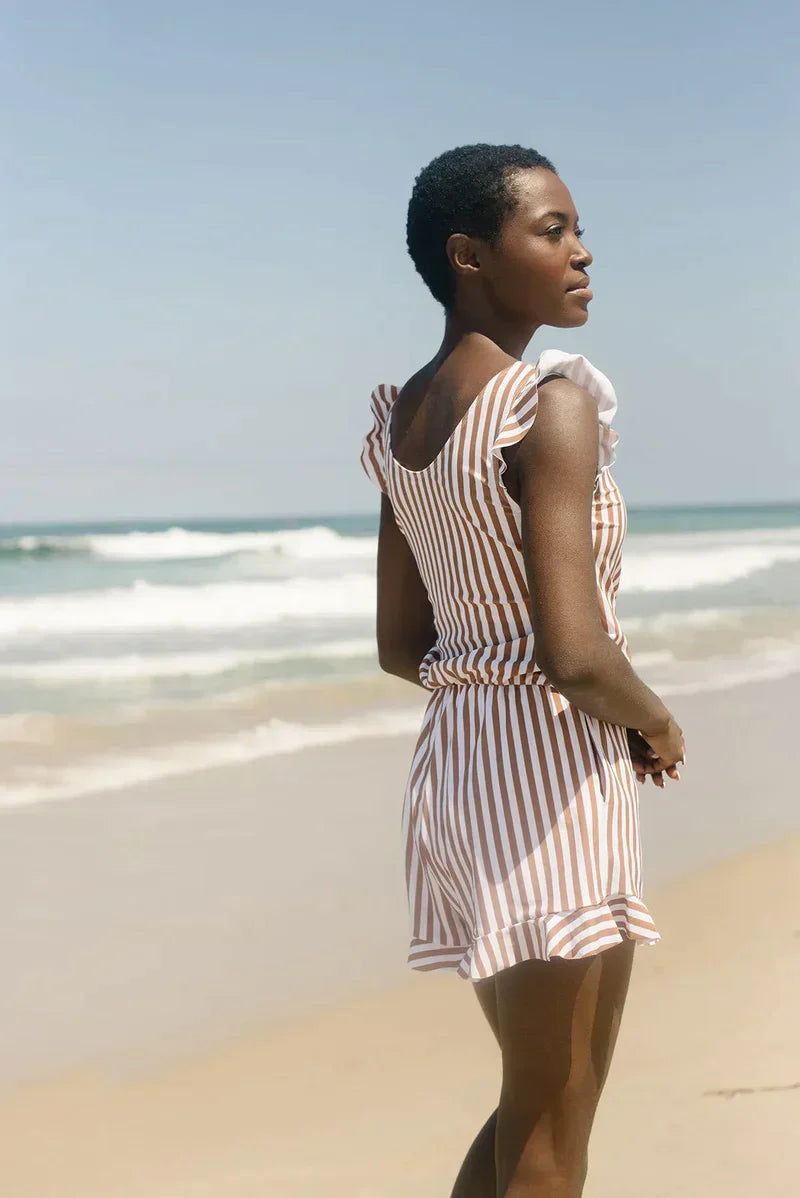 Full Body Swimsuit with Integrated Bra, Nursing Friendly - Sheena