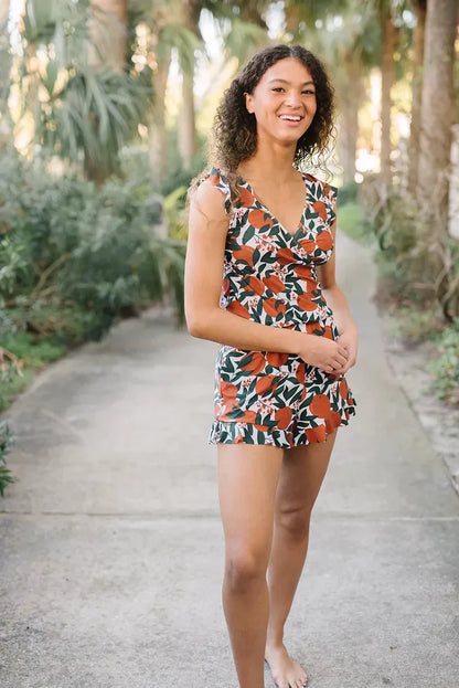 Full Body Swimsuit with Integrated Bra, Nursing Friendly - Sheena