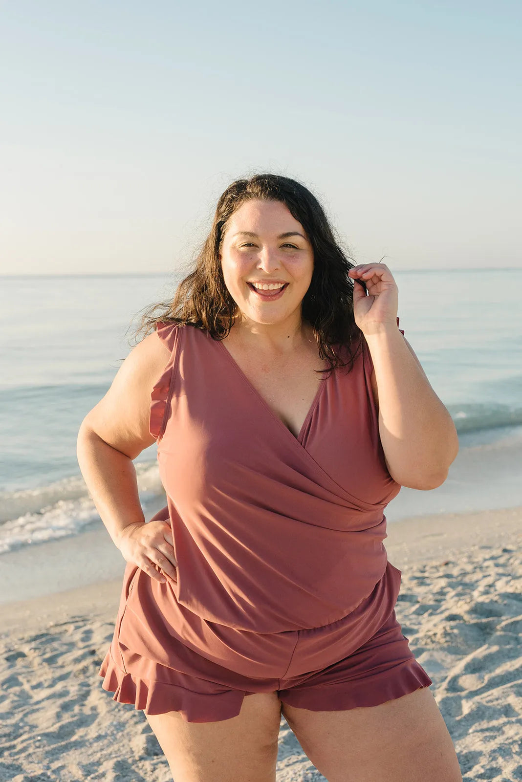 Full Body Swimsuit with Integrated Bra, Nursing Friendly - Sheena
