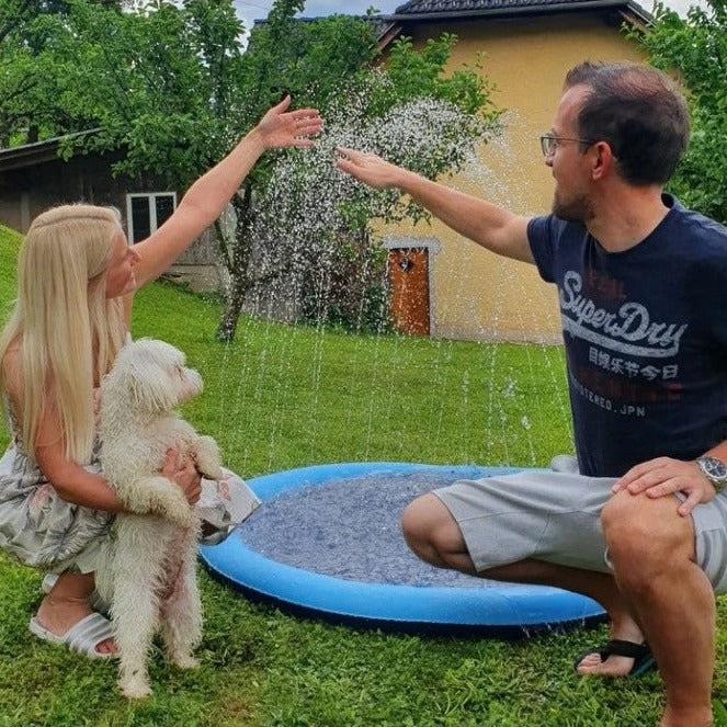 FunPETS - Water play mat for dogs foldable dog pool