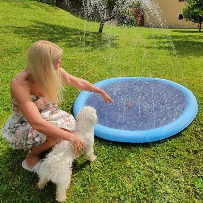 FunPETS - Water play mat for dogs foldable dog pool