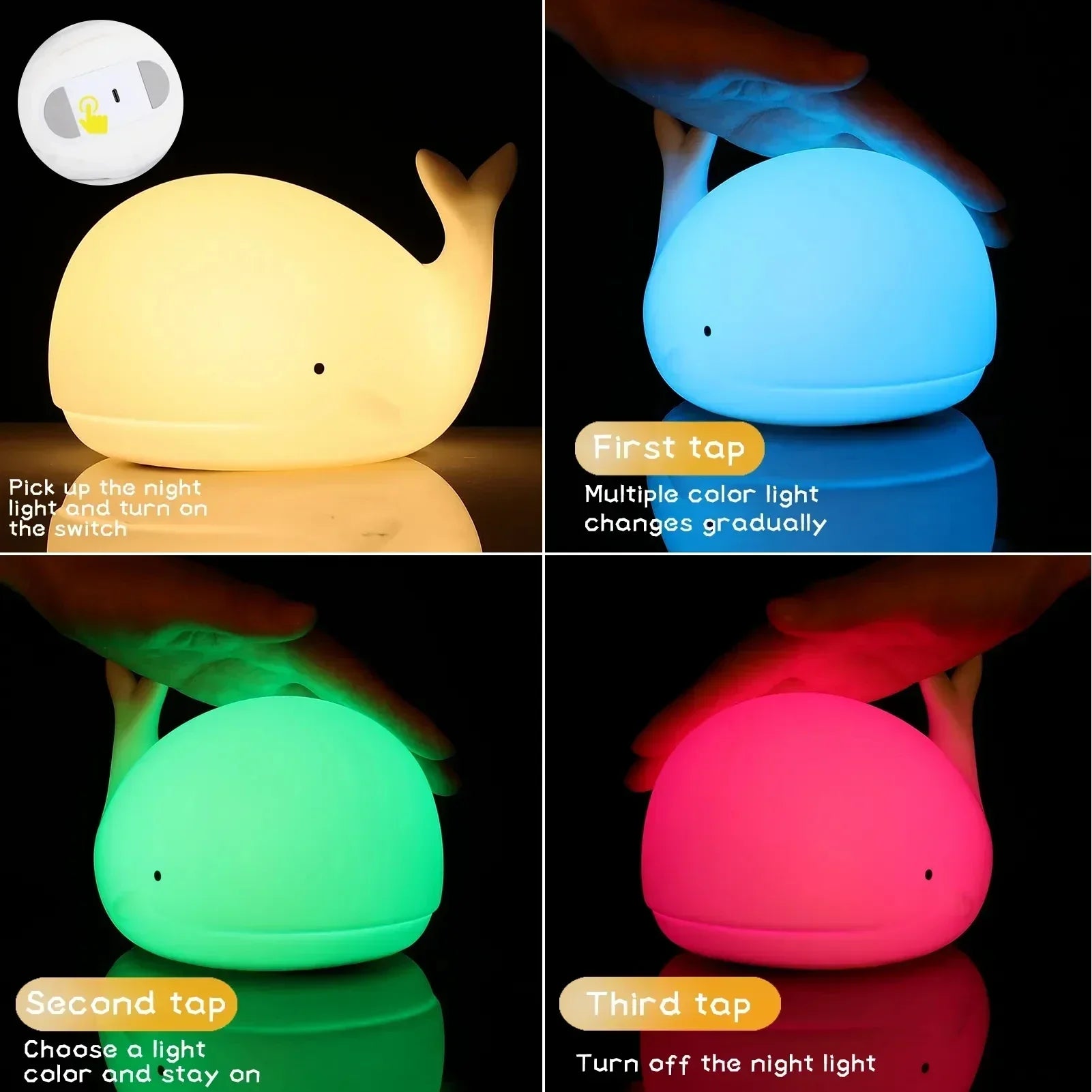 Fyreee – Magical Illuminated Whale Night Light for Children