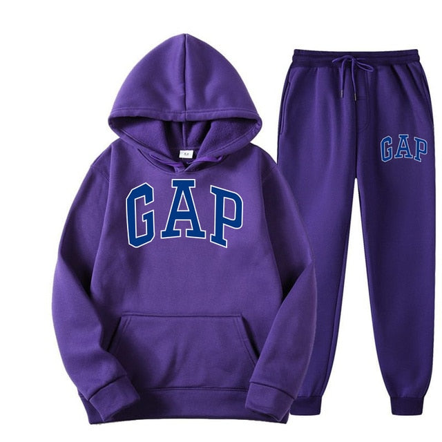 GAP | Modern and Comfortable Women's Jogging Suit with Hood and Text