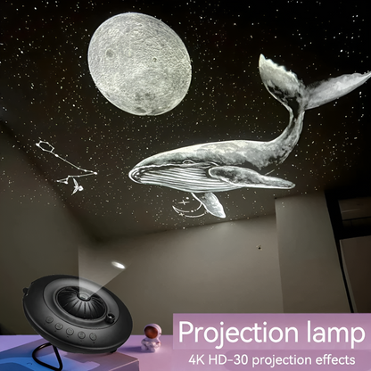 Galaxy projector with planetarium effects