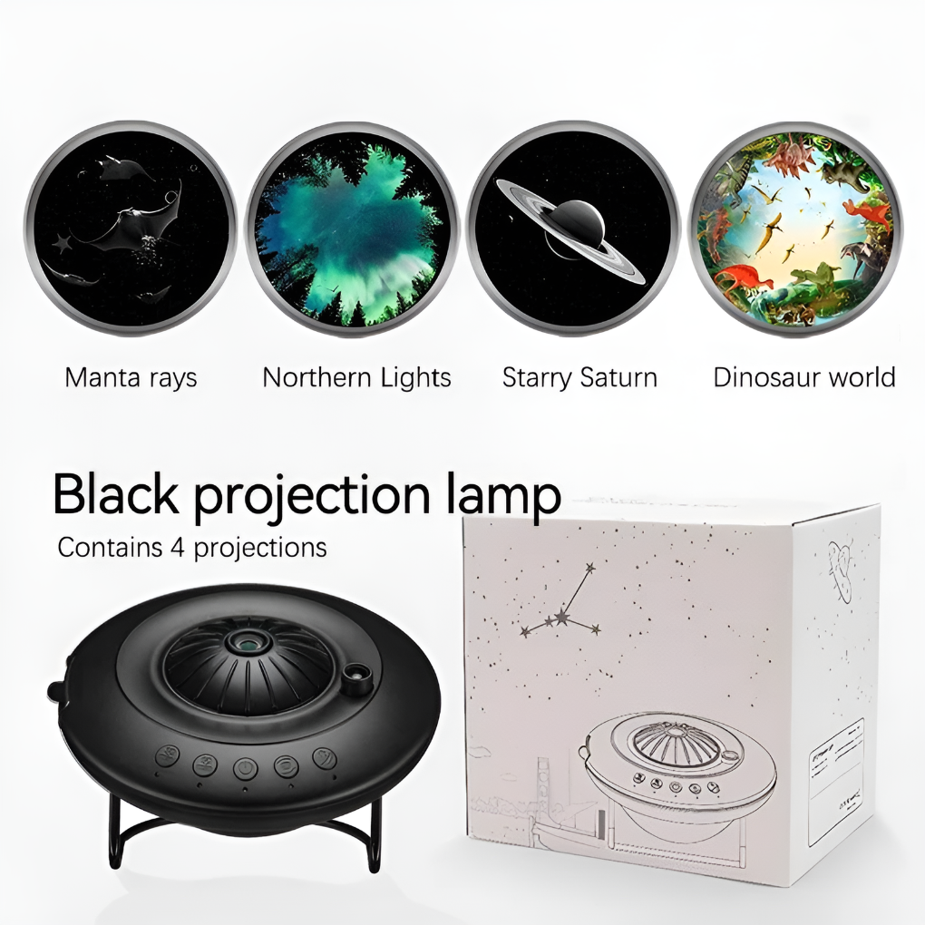 Galaxy projector with planetarium effects