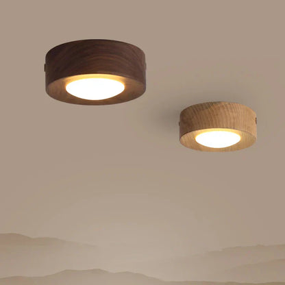 Walnut Ceiling Light with LED Lighting – Stylish & Energy-Efficient