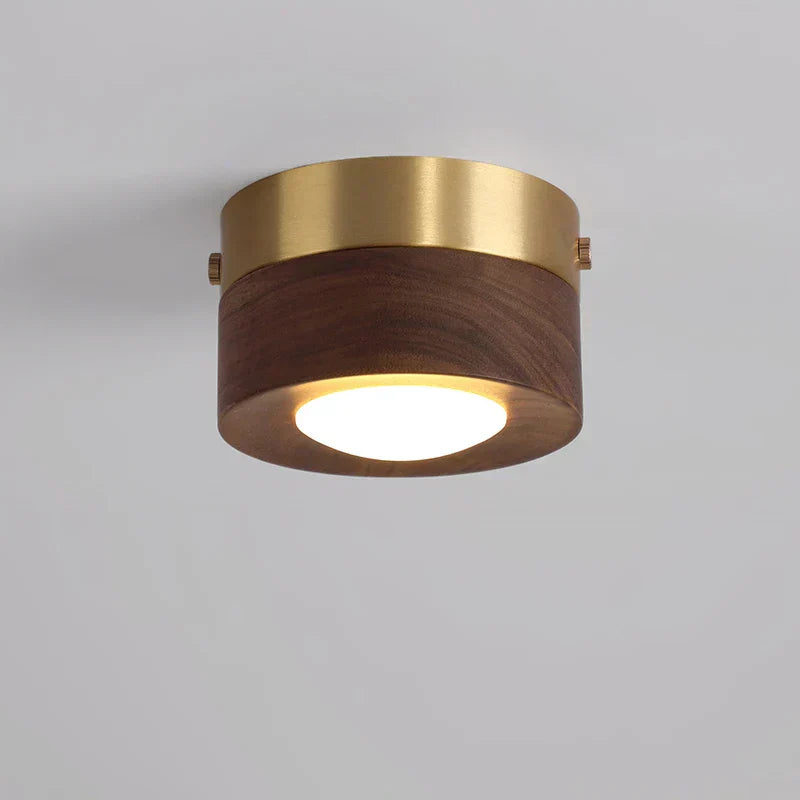 Walnut Ceiling Light with LED Lighting – Stylish & Energy-Efficient