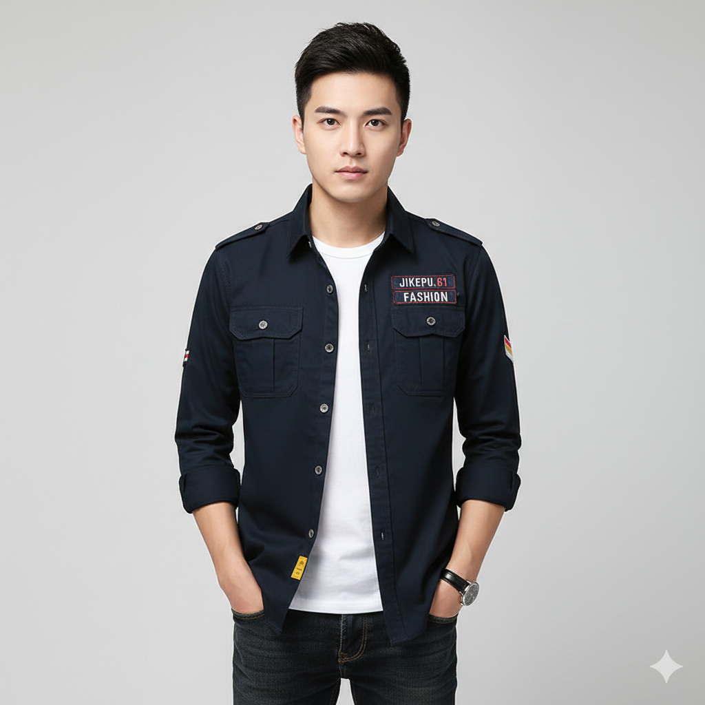 Men's Jacket - Military Design