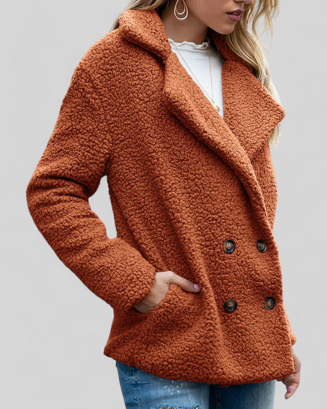 Genevieve – Elegant Soft Coat for Women