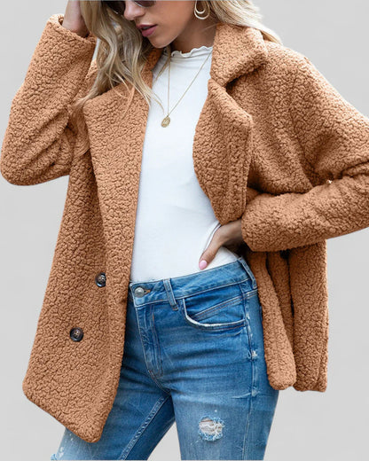 Genevieve – Elegant Soft Coat for Women