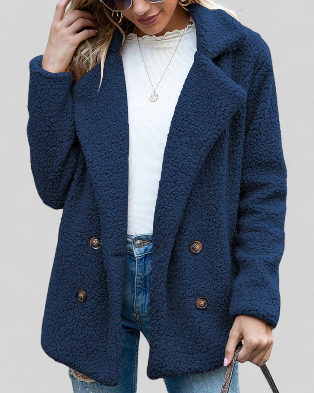 Genevieve – Elegant Soft Coat for Women