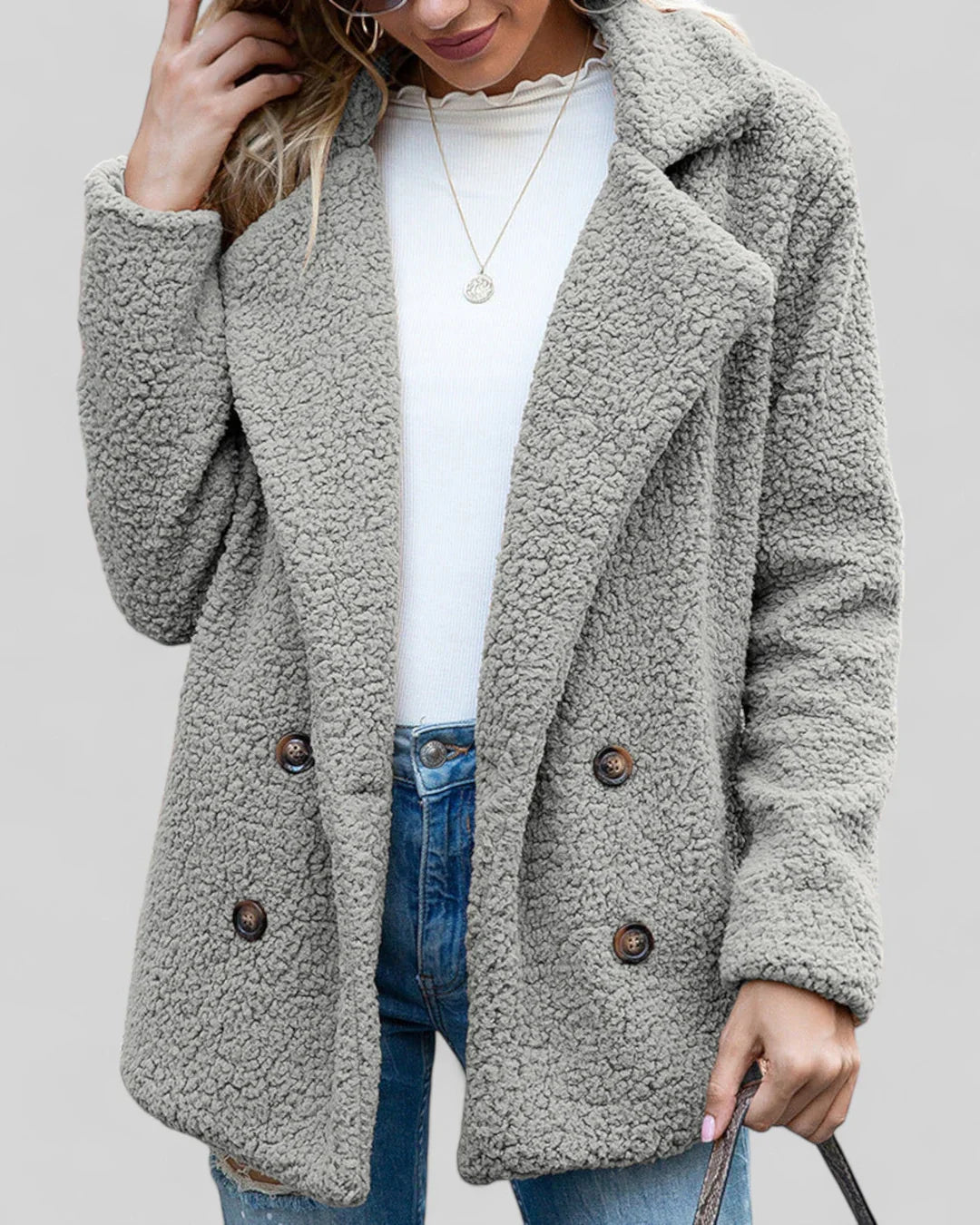 Genevieve – Elegant Soft Coat for Women