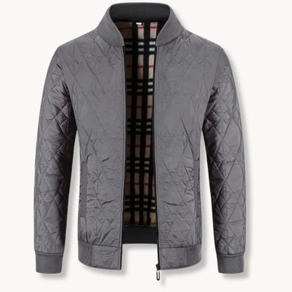 Hugo | Quilted Jacket with Zip and Round Neck