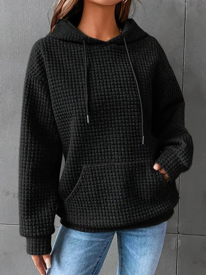 Warm Hoodie for Women Fleece Lined with Kangaroo Pocket