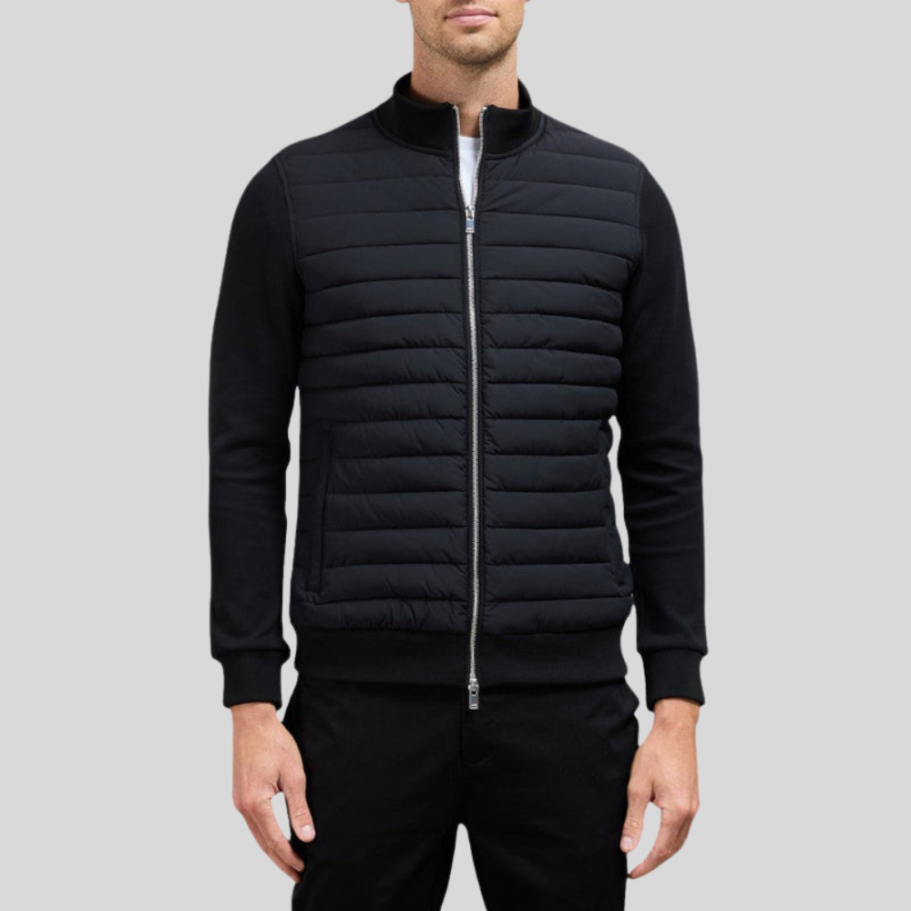 Veste matelassée pour homme avec fermeture éclair