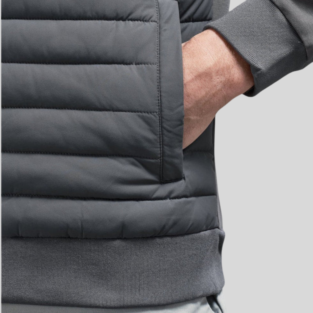 Veste matelassée pour homme avec fermeture éclair