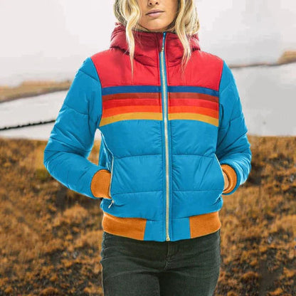 Veste matelassée avec capuche et fermeture éclair